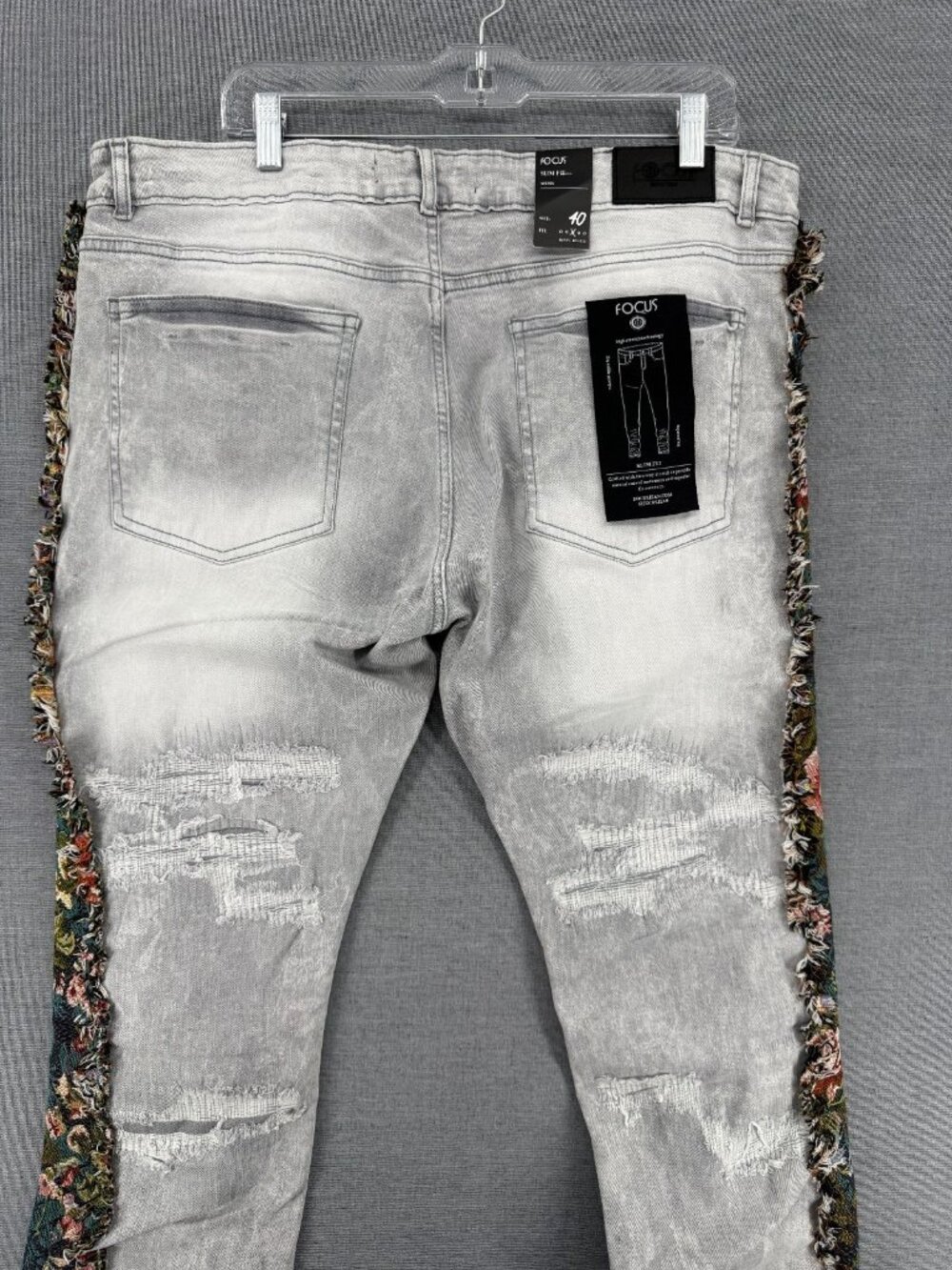 Focus Tapestry Stacked Jeans Mens 40x35 Distressed 3611 NWT $150